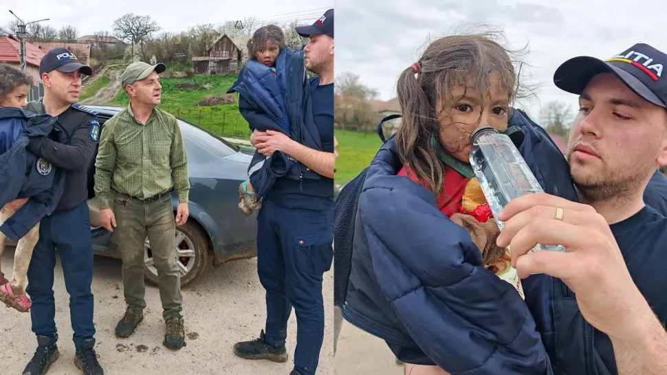 Cele două fetițe dispărute au fost găsite nevătămate. FOTO: MAI