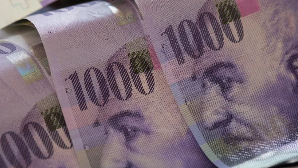Bancnote de franci elvețieni. Foto: Profimedia