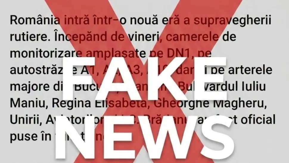 Ministerul Afacerilor Interne avertizează: mesaj fals despre „monitorizarea totală” a drumurilor din București și din țară