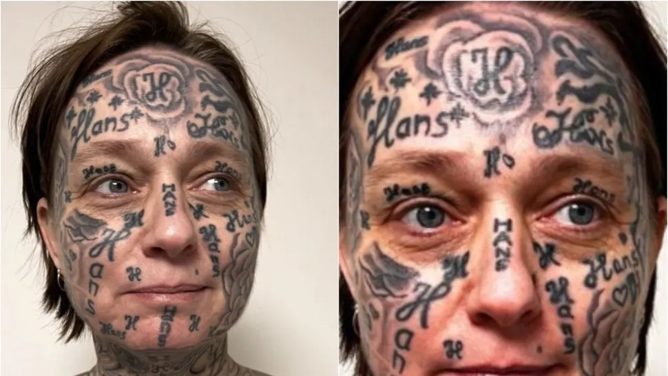 Povestea femeii care și-a tatuat numele iubitului de sute de ori pe chip și pe corp. Cum o obliga bărbatul?
