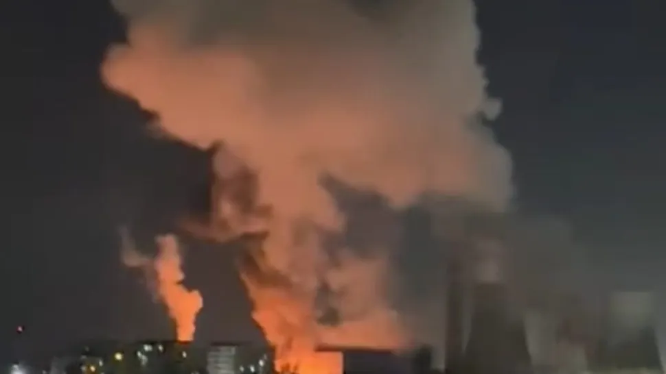 Incendiu CET Sud.