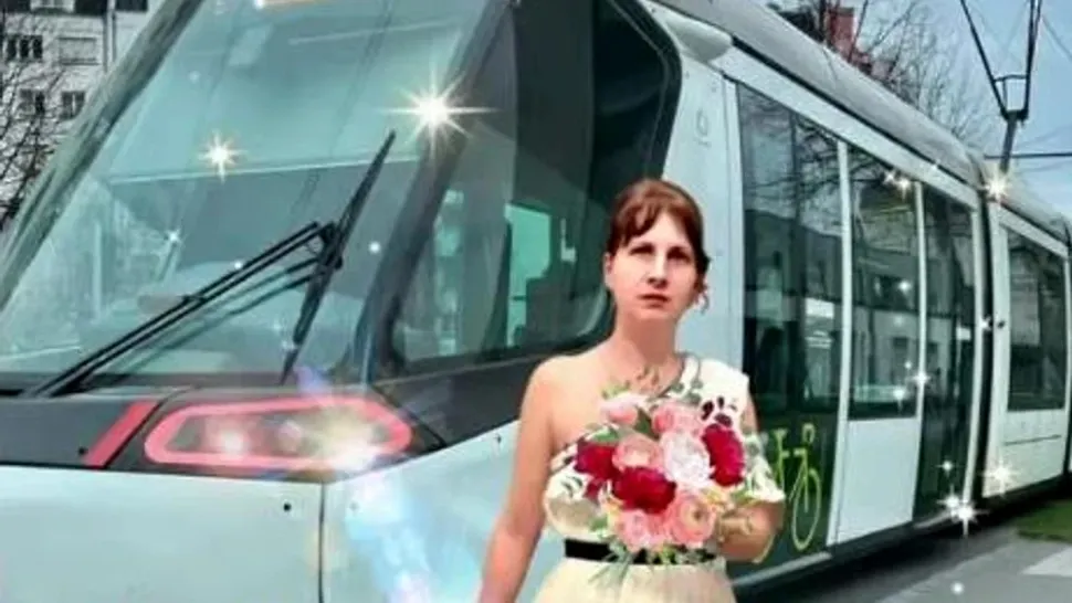 Femeie căsătorită cu un tramvai.
