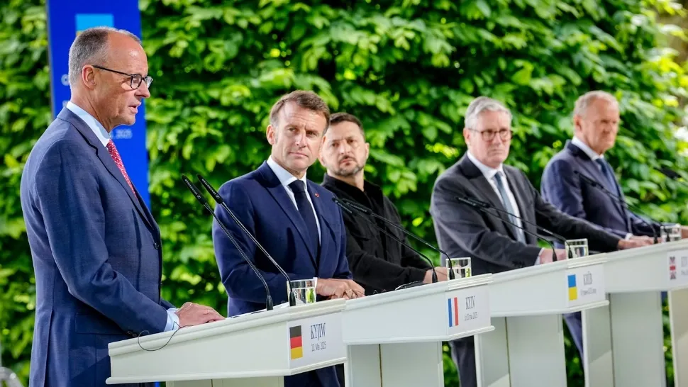 Merz spune NU Ucrainei pentru că e în război. Foto/Profimedia