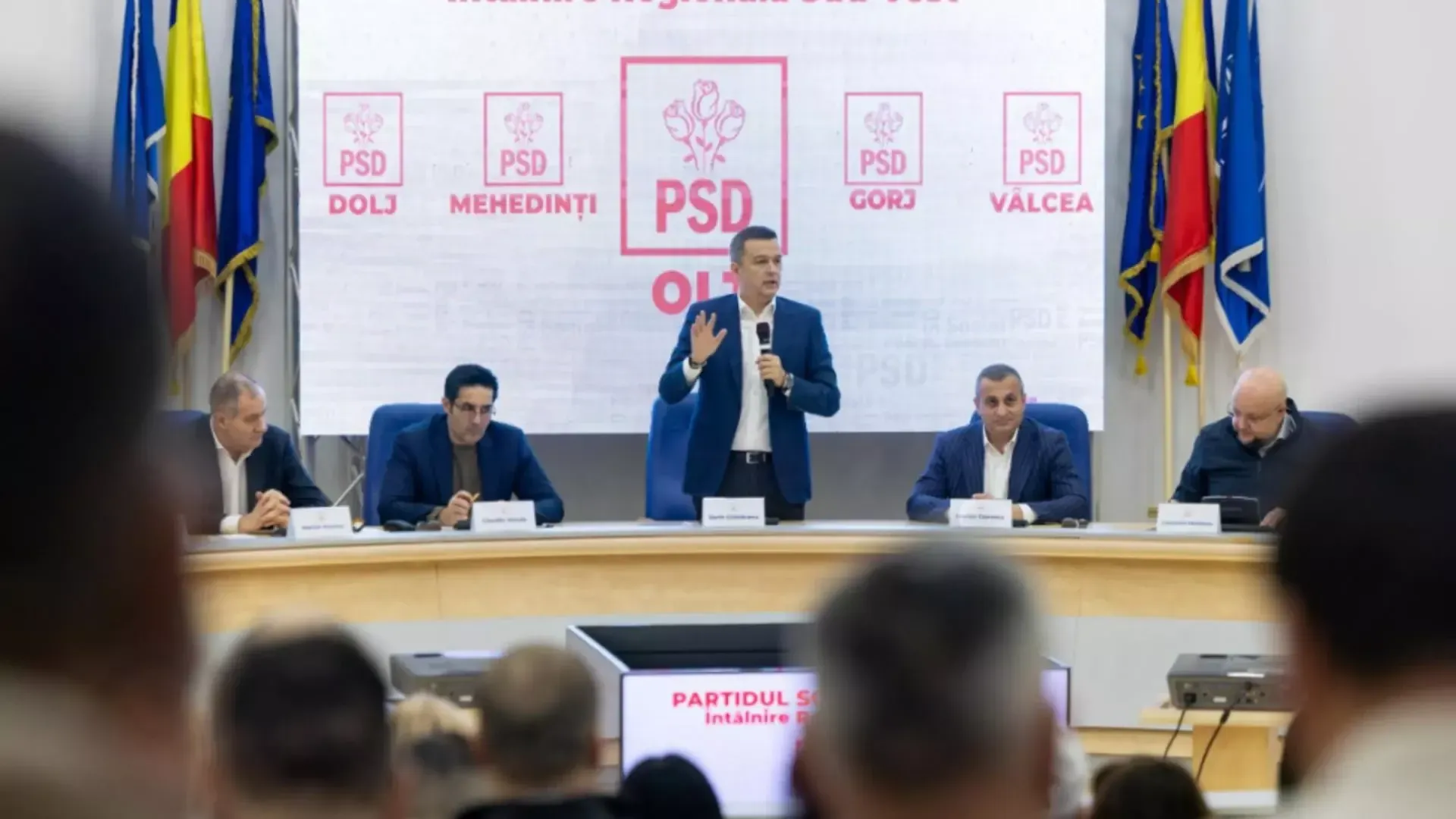 Sorin Grindeanu la o ședință PSD
