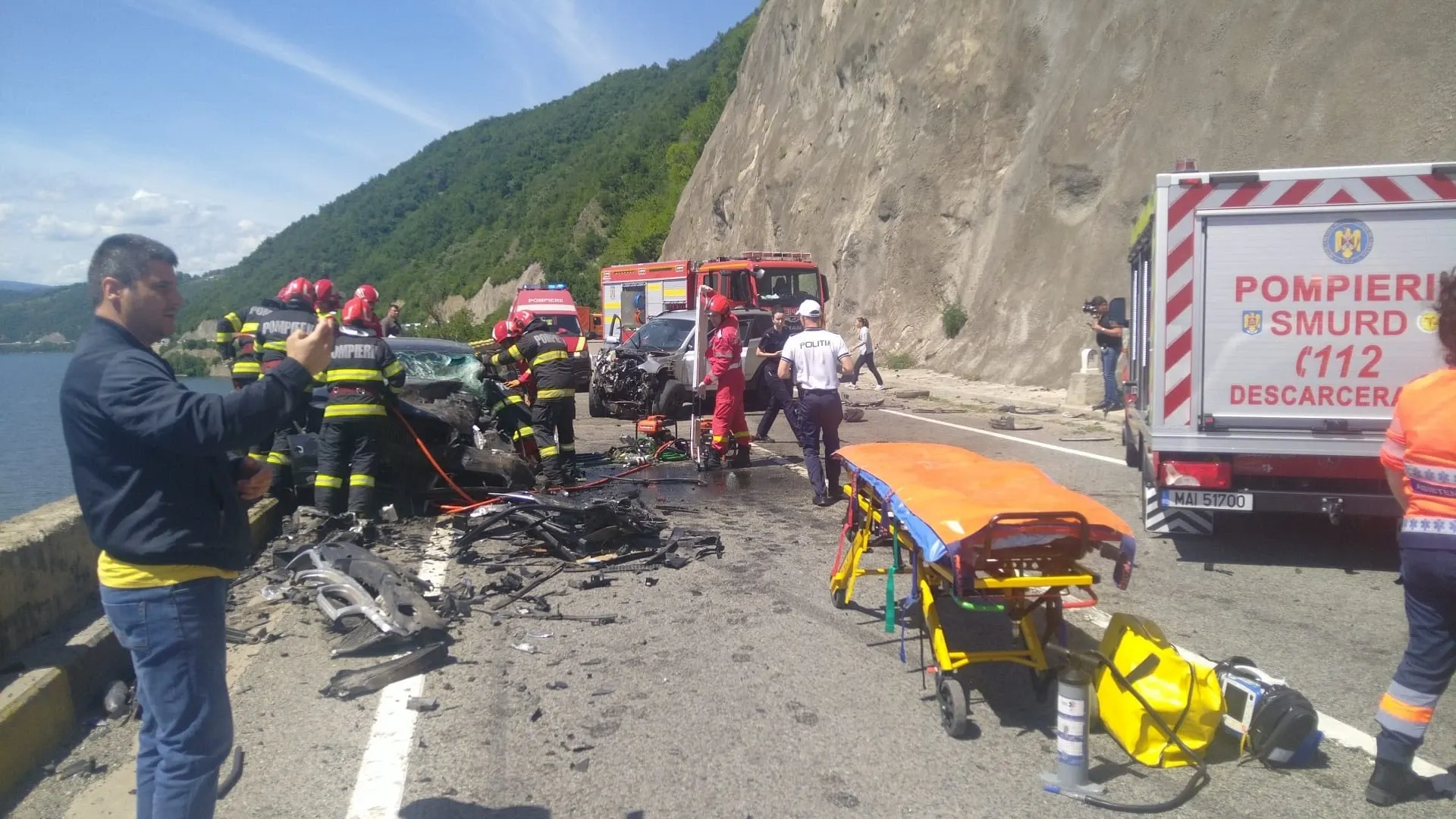 Accident pe DN6, între Drobeta Turnu Severin și Orșova