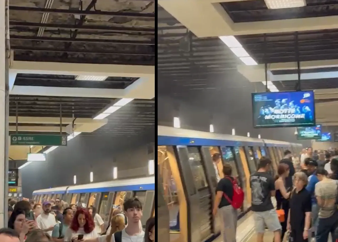 Incident la metrou (foto si video: Darius Stănescu)