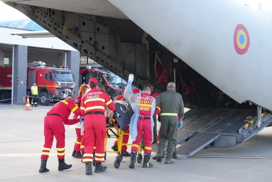 Militari răniți transferați în Belgia