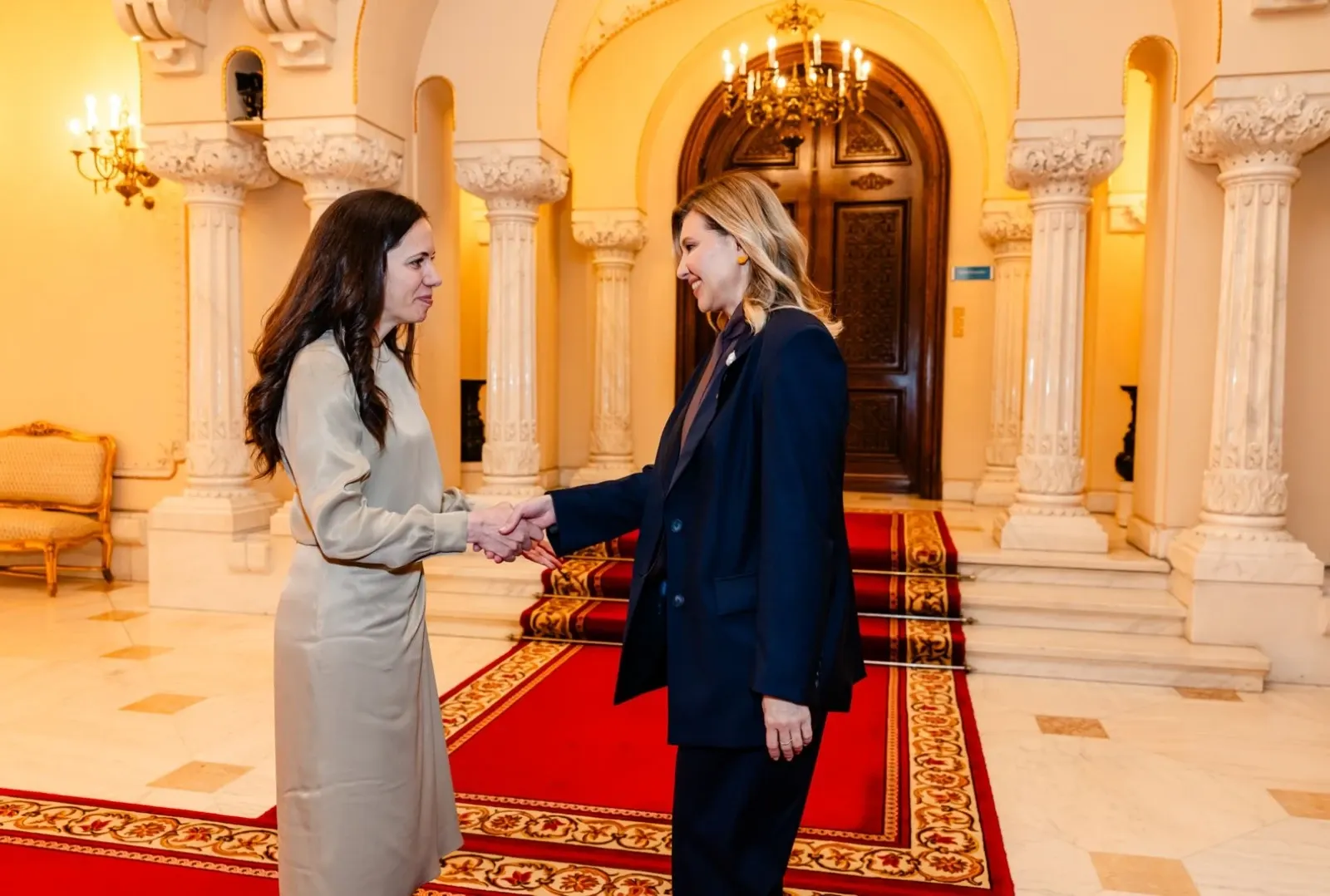 Mirabela Grădinaru și Olena Zelenska. FOTO: Administrația Prezidențială 