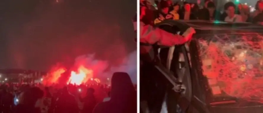 Suporterii PSG la Paris