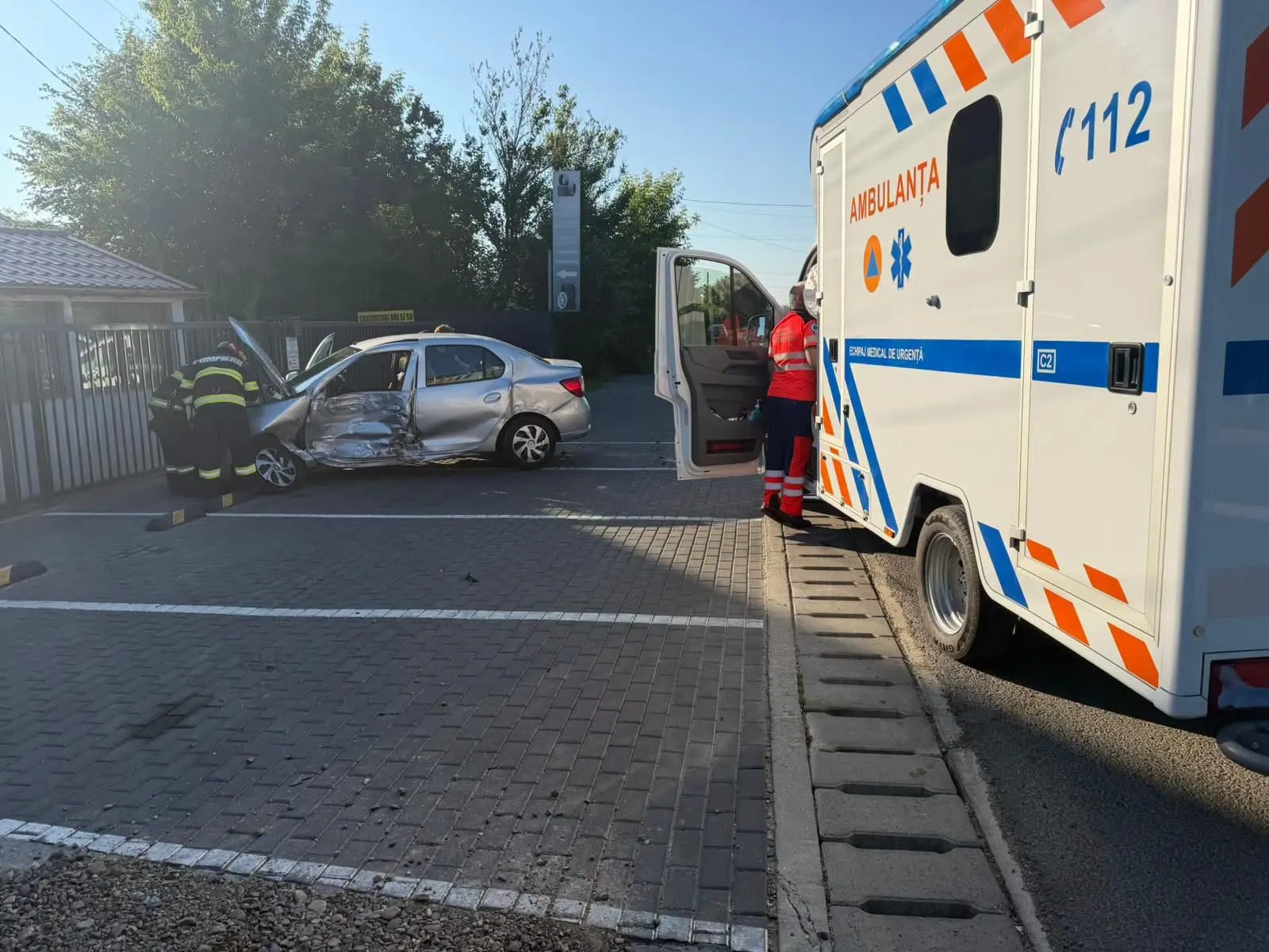 Accident la ieșirea din orașul Hârlău