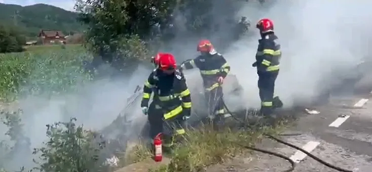 Accident Argeș/ Captură video