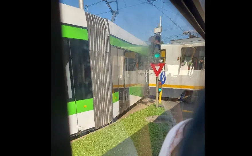 Accident tramvaie București