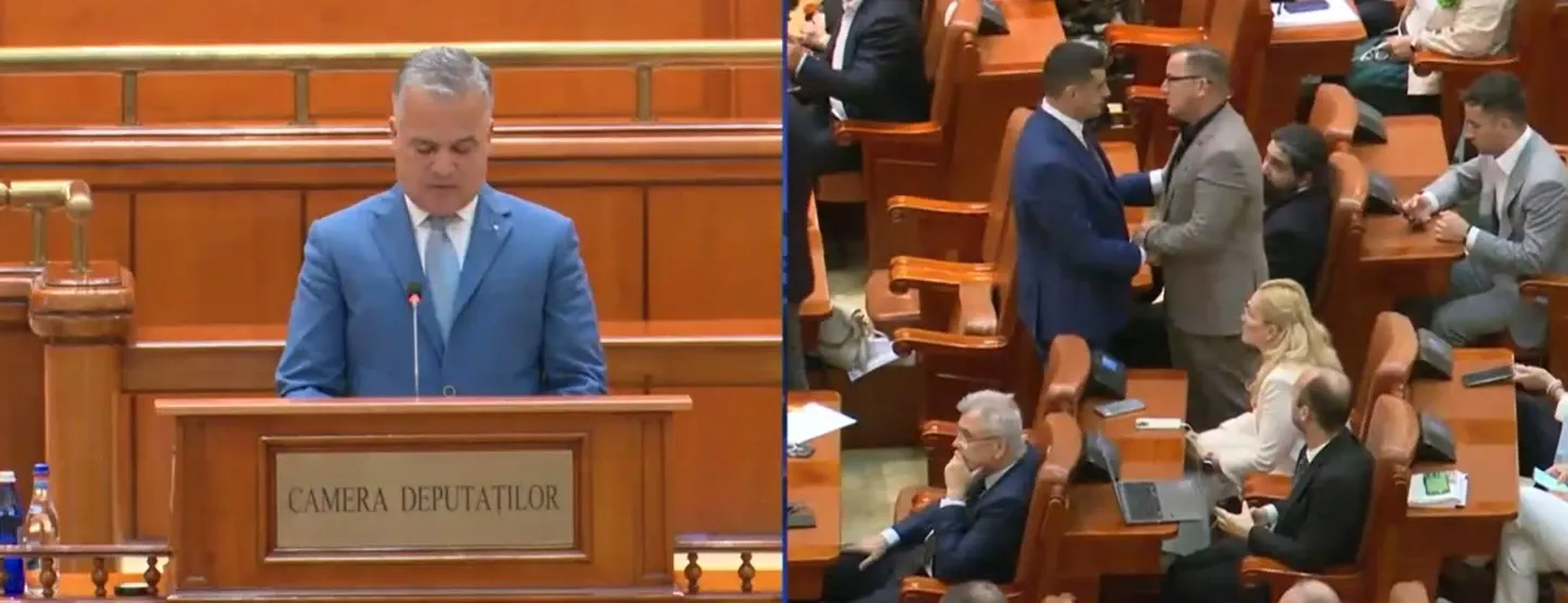 Adrian Veștea cere votul de învestitură în Parlament: