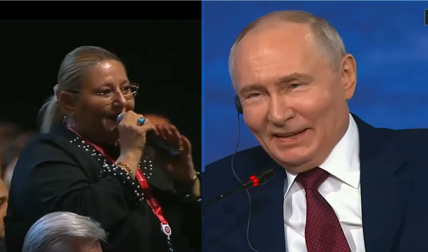 Diana Șoșoacă, discurs in fața lui Putin