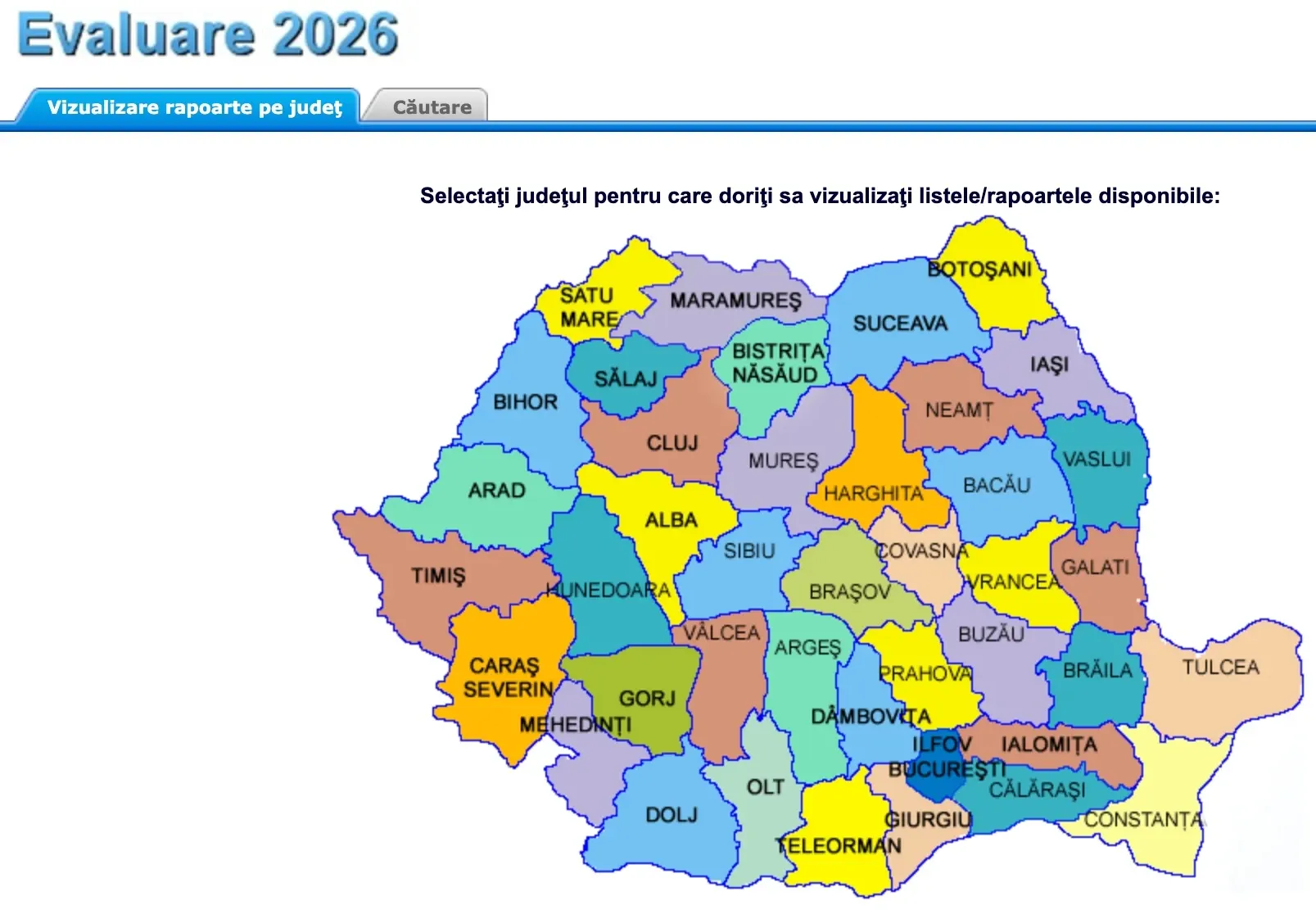 Harta rezultaelor la Evaluarea națională 2026