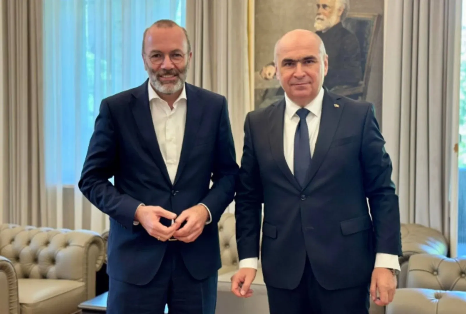 Manfred Weber și Ilie Bolojan