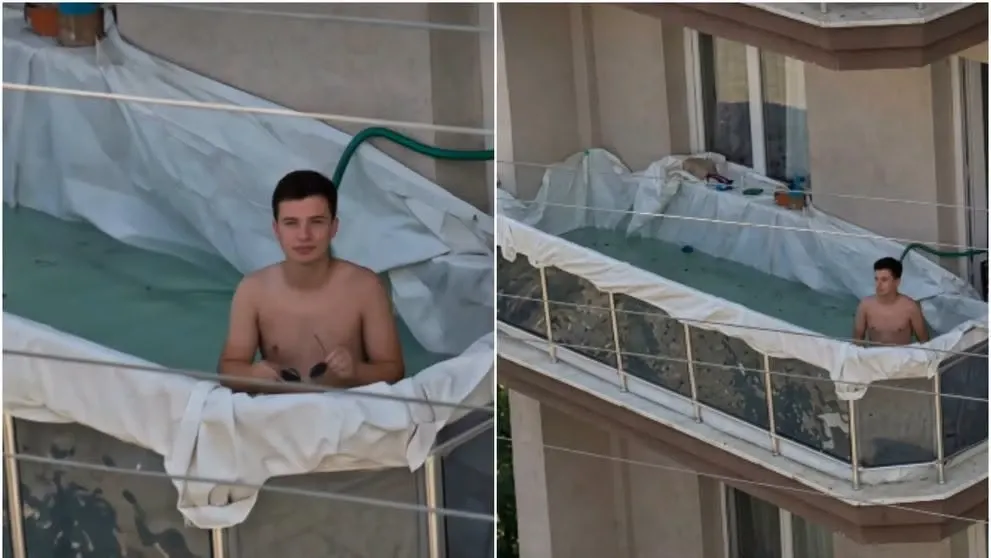 Piscină pe balcon