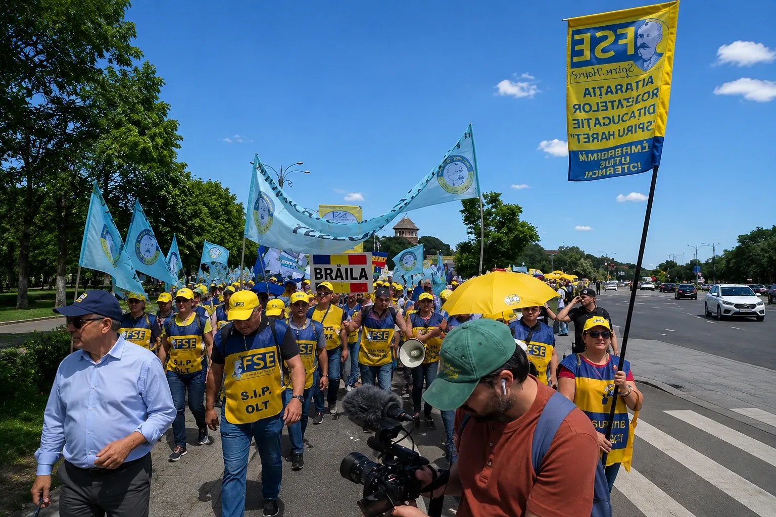 Protest Educație / Captură video 