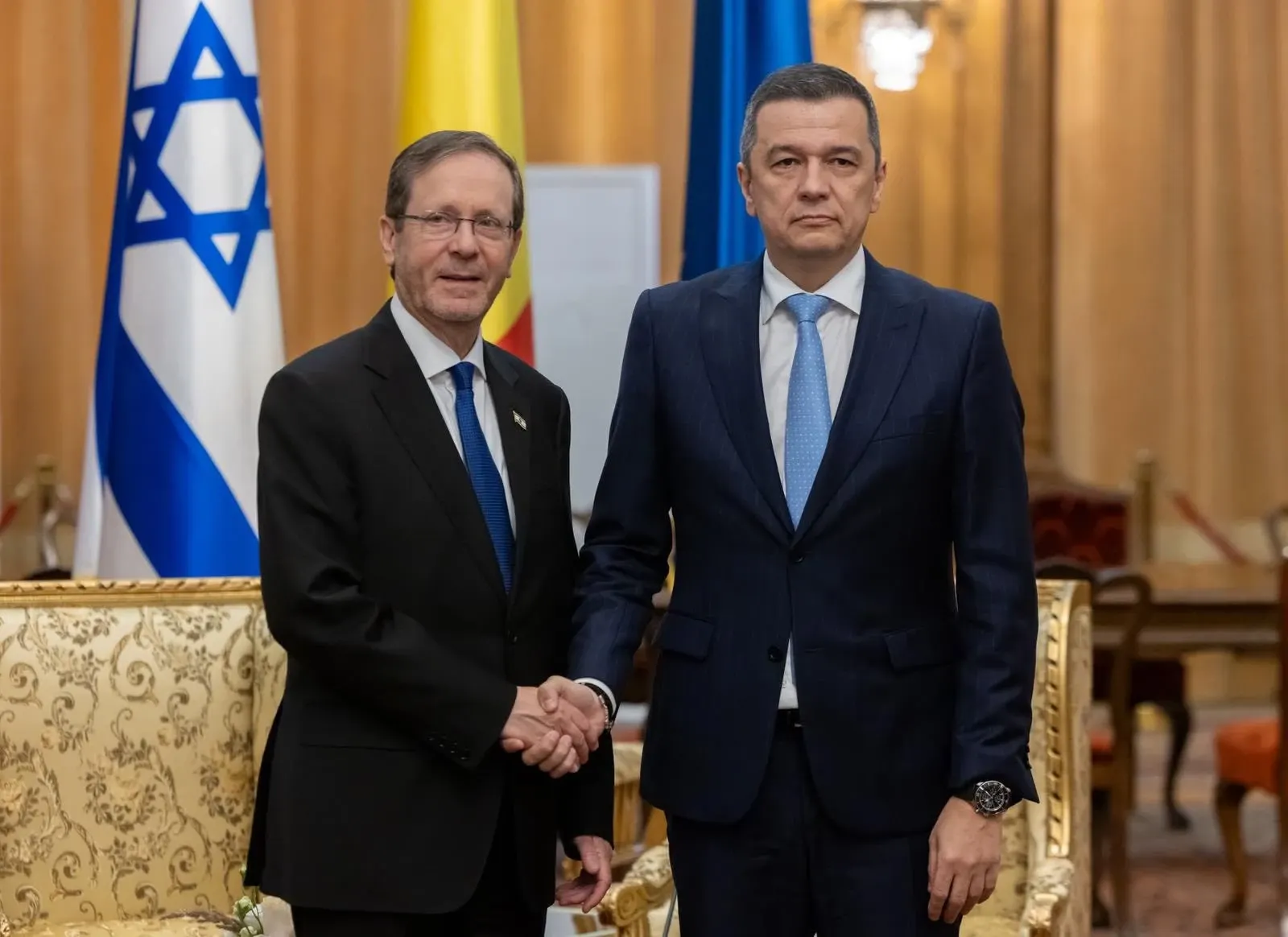 Sorin Grindeanu și Isaac Herzog