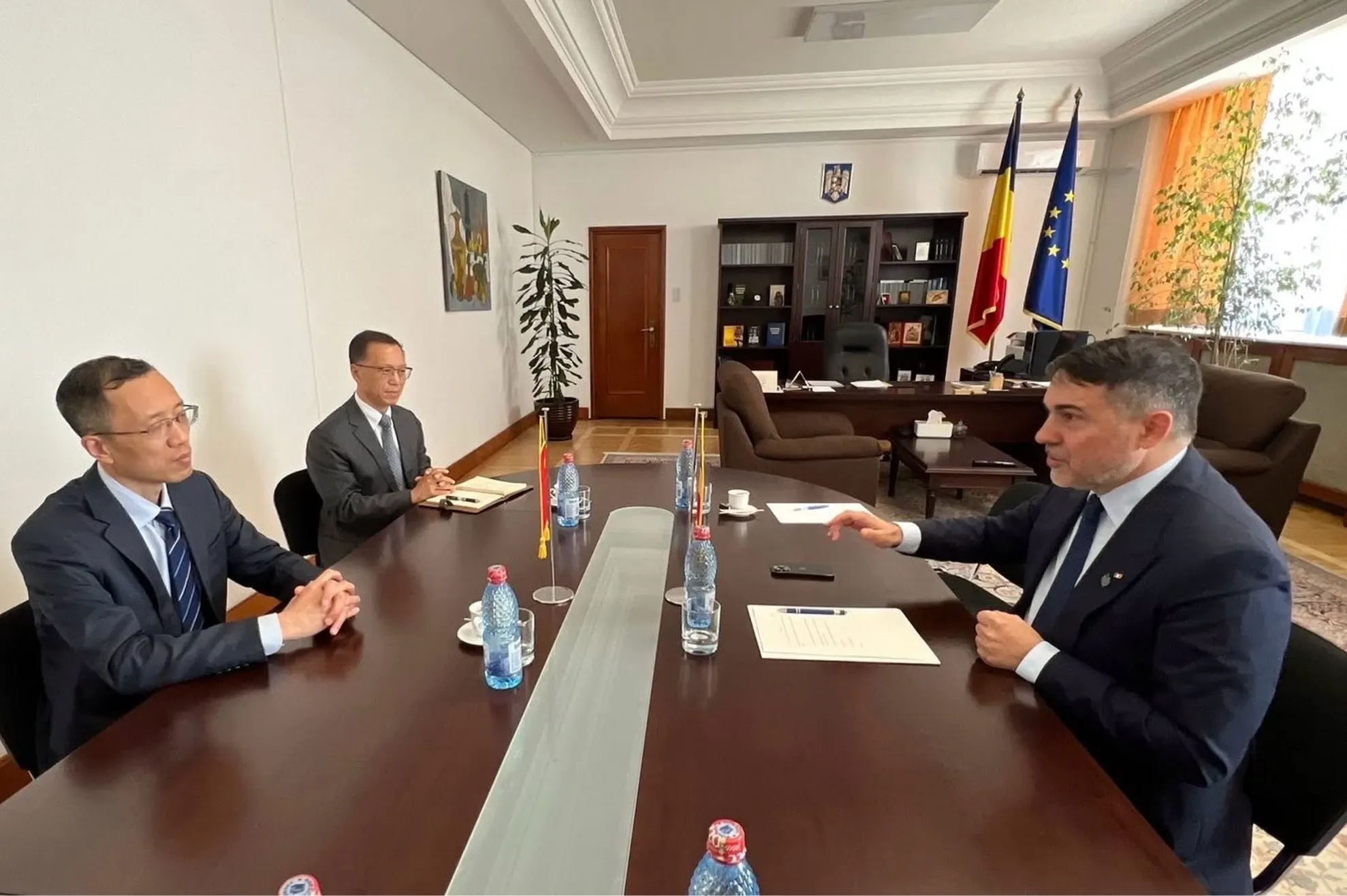 Cosmin Corendea / Ambasadorul R.P. Chineze, Chen Feng