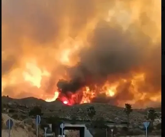 Incendiu în Spania