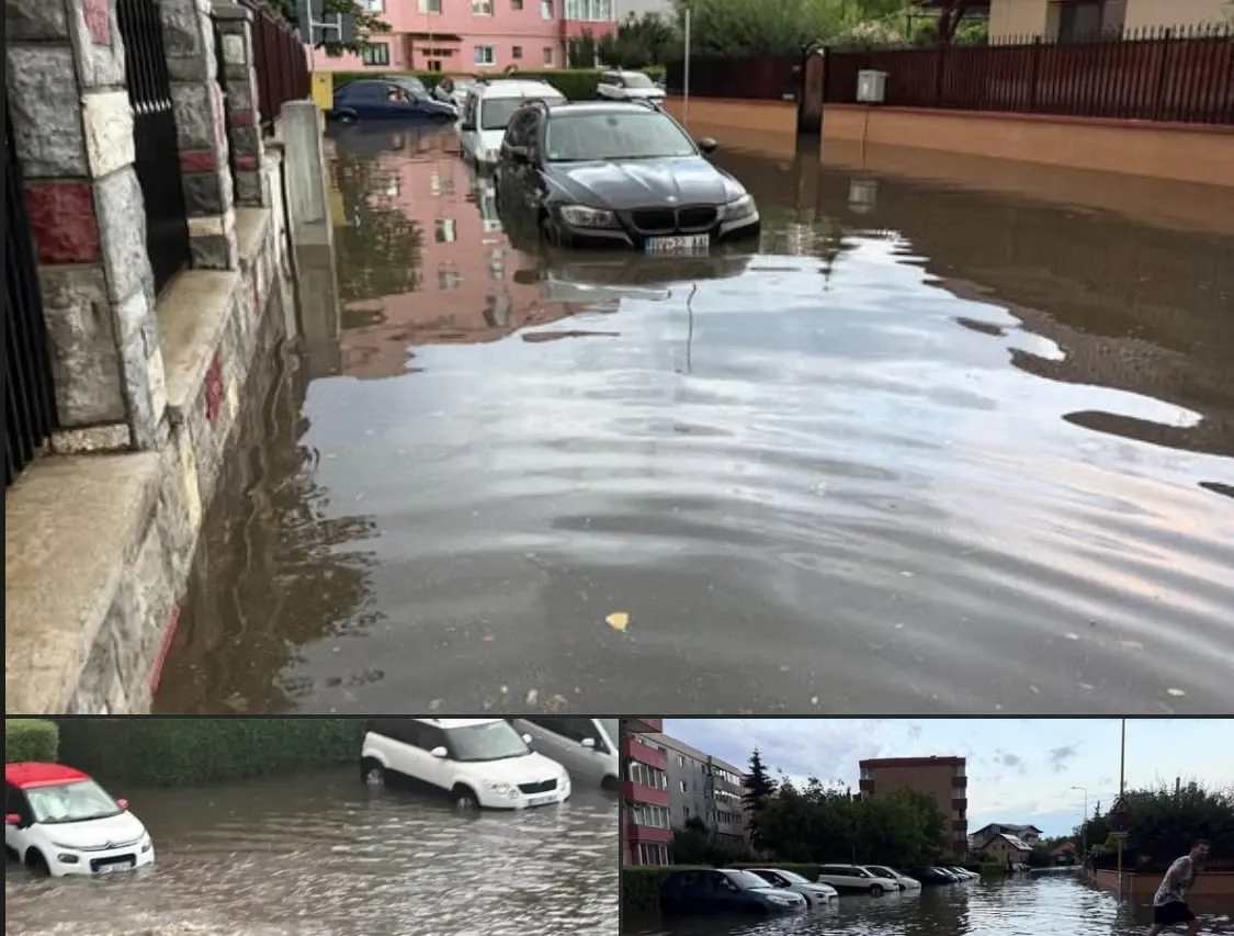 Inundatii in Brasov (sursă: FB)