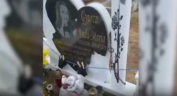 Mormânt vandalizat/ Captură video