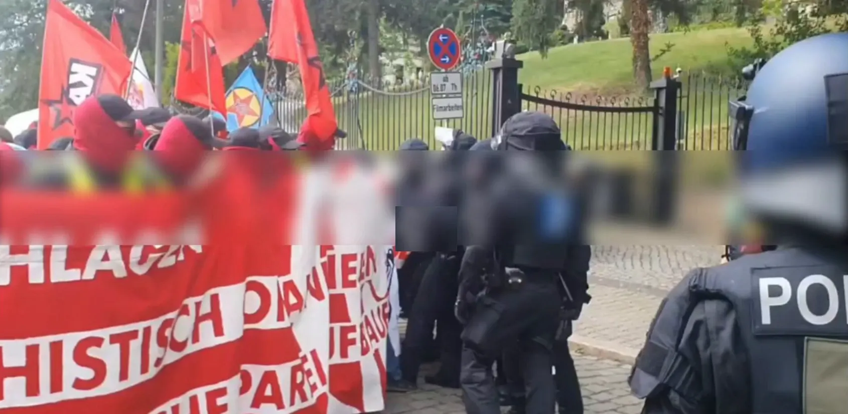Confruntari de stradă la Erfurt, Germania (Profimedia)