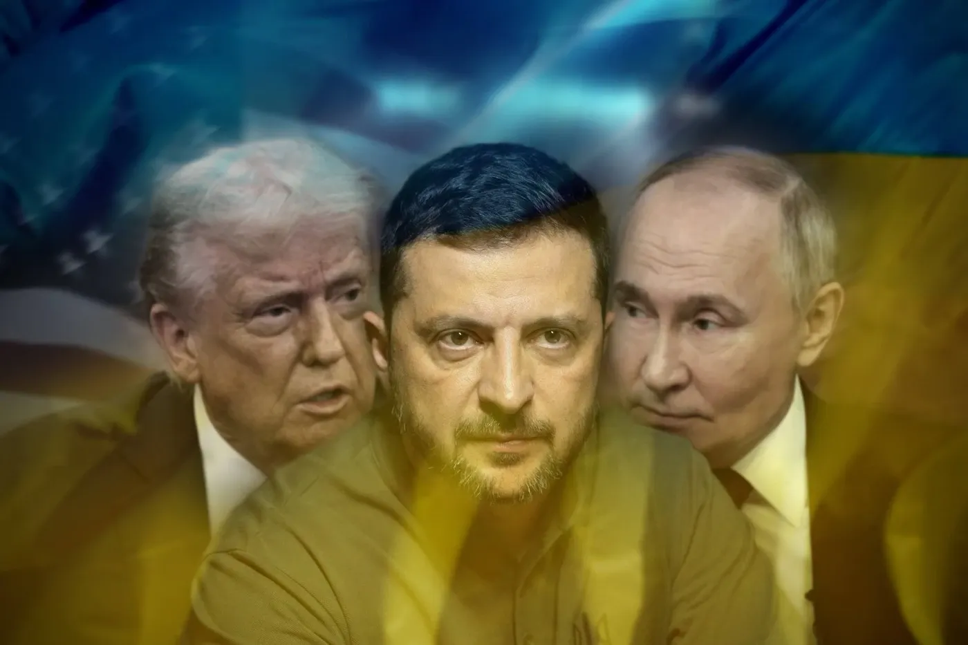 Putin, Zelenski, Trump