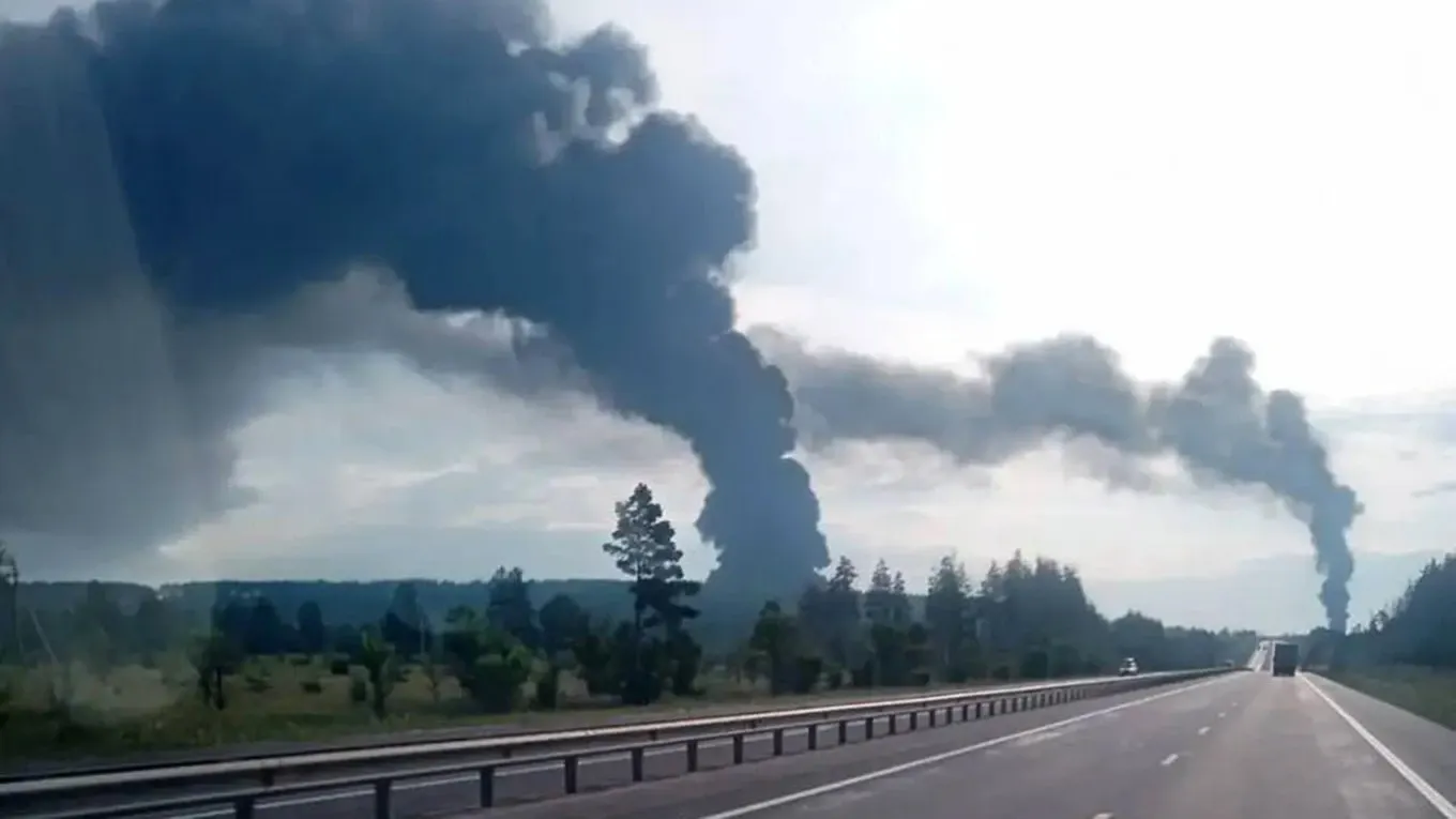 Atac masiv cu drone asupra Rusiei și Crimeei. Foto: Telegram