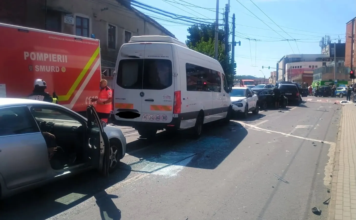 Accident în Mediaș