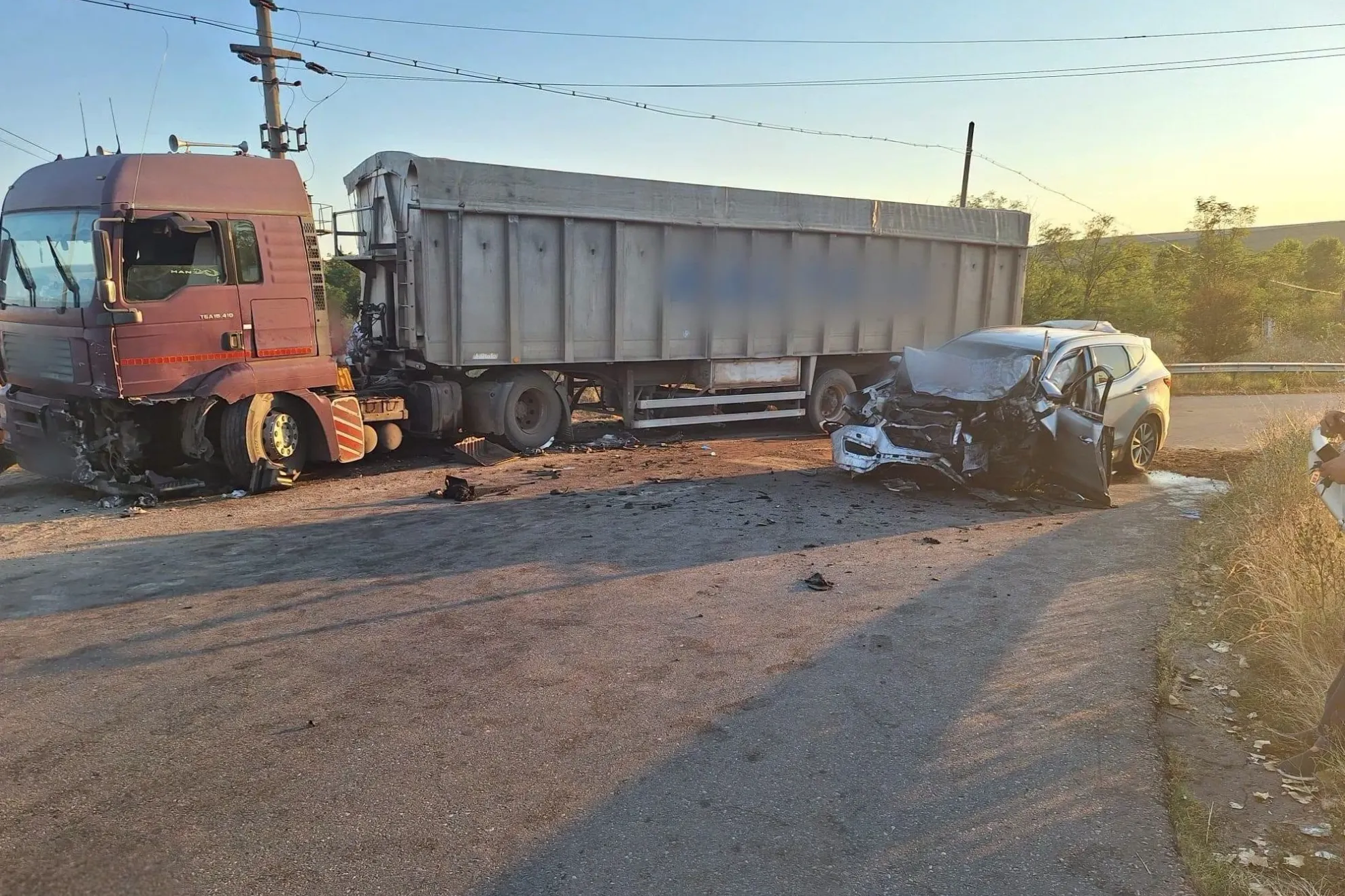Accident/ Foto: ISU Giurgiu