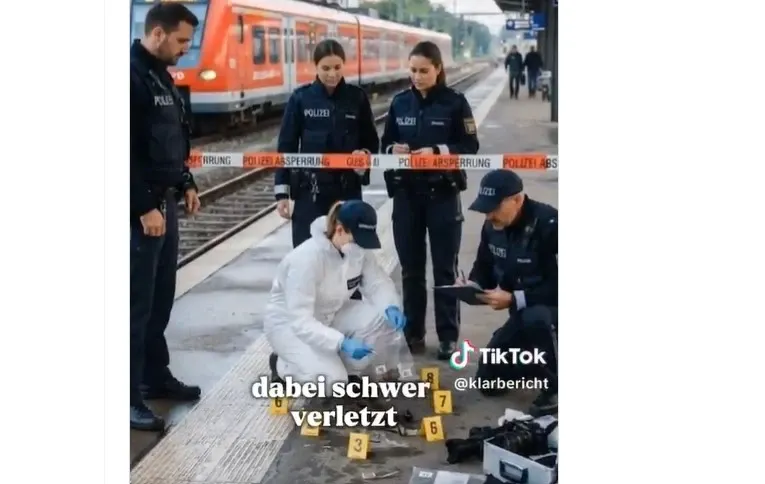 Atac cu cuțit într-o gară din Germania. O britanică de 31 de ani a murit. Captură video