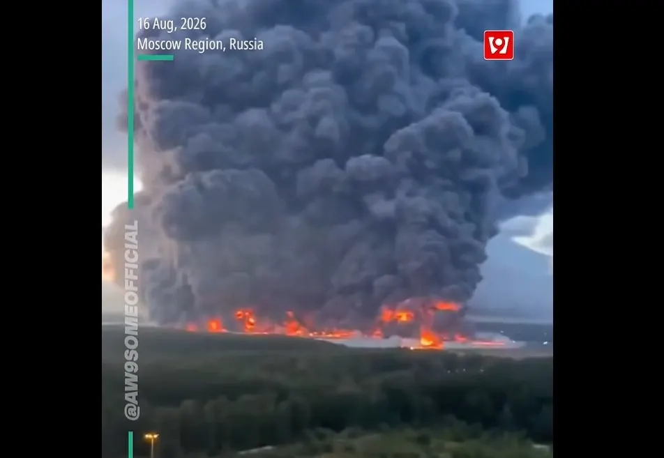 Atac masiv cu drone din Ucraina la un depozit de lângă Moscova. Foto/Captură foto