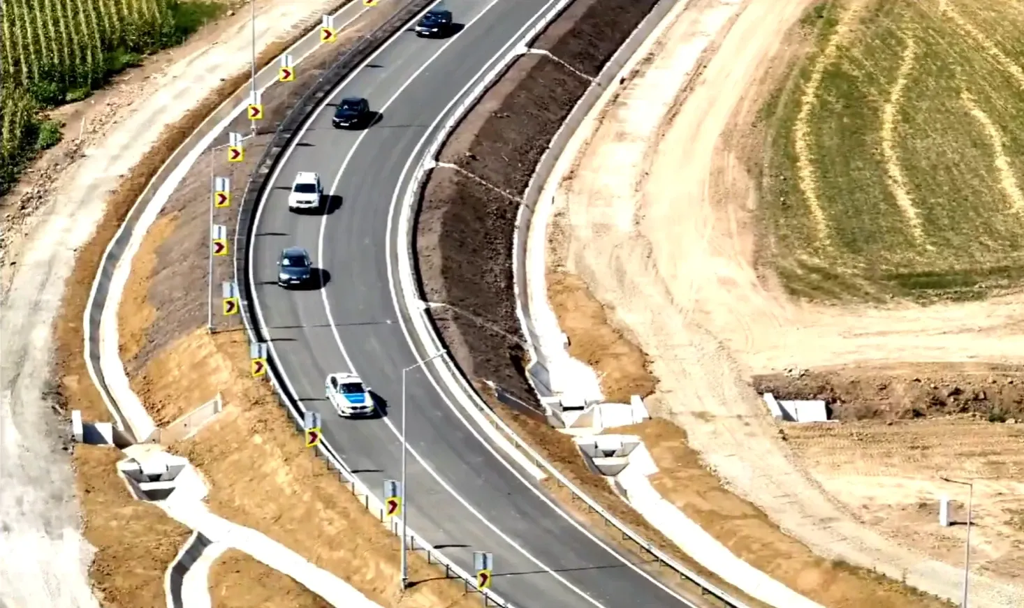 Un nou lot de autostradă a fost deschis circulației