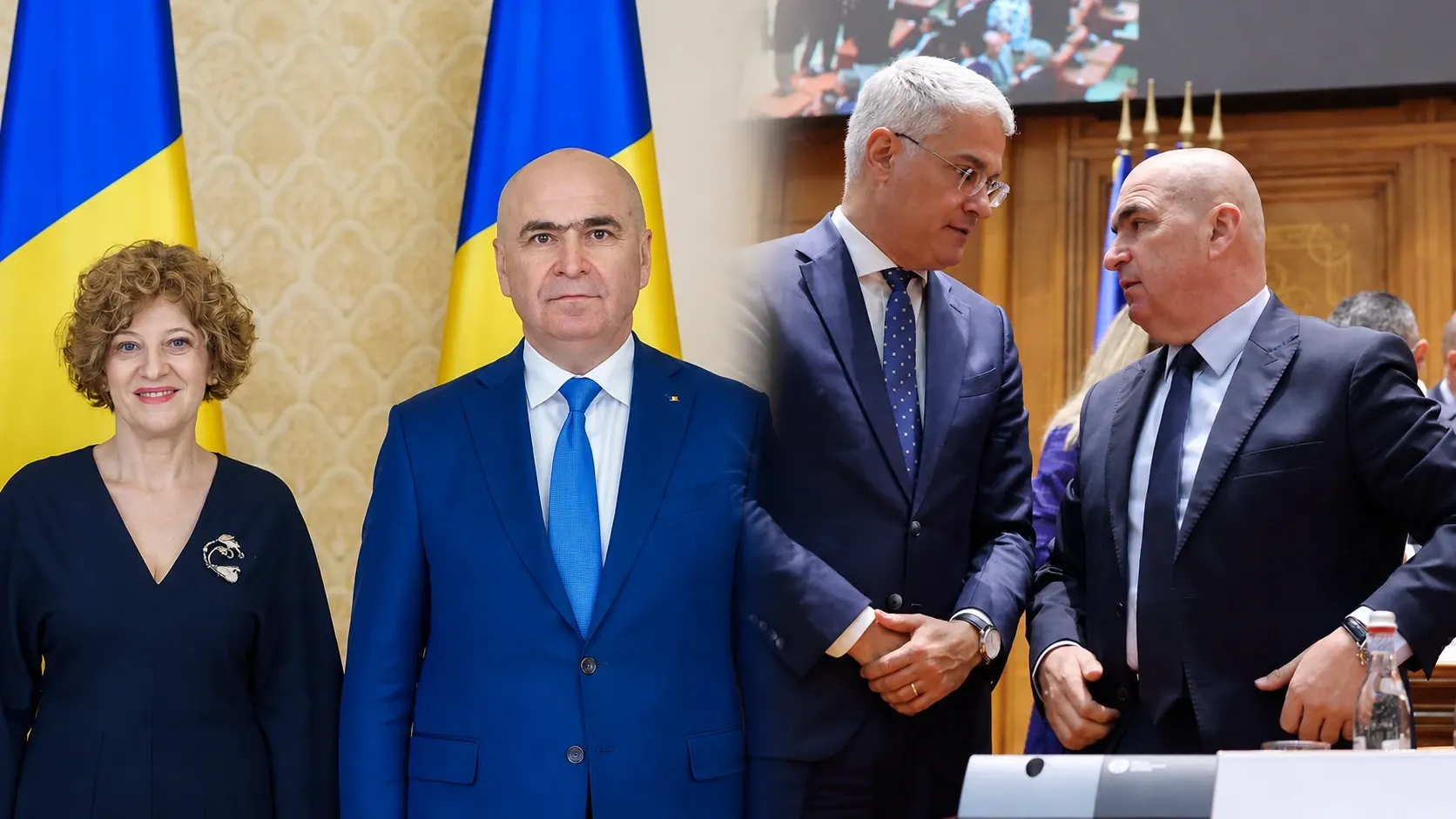 Oana Gheorghiu, Ilie Bolojan și Dragoș Pîslaru