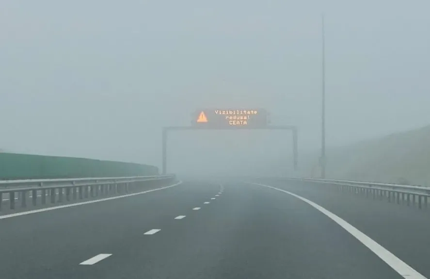 Ceață pe A2