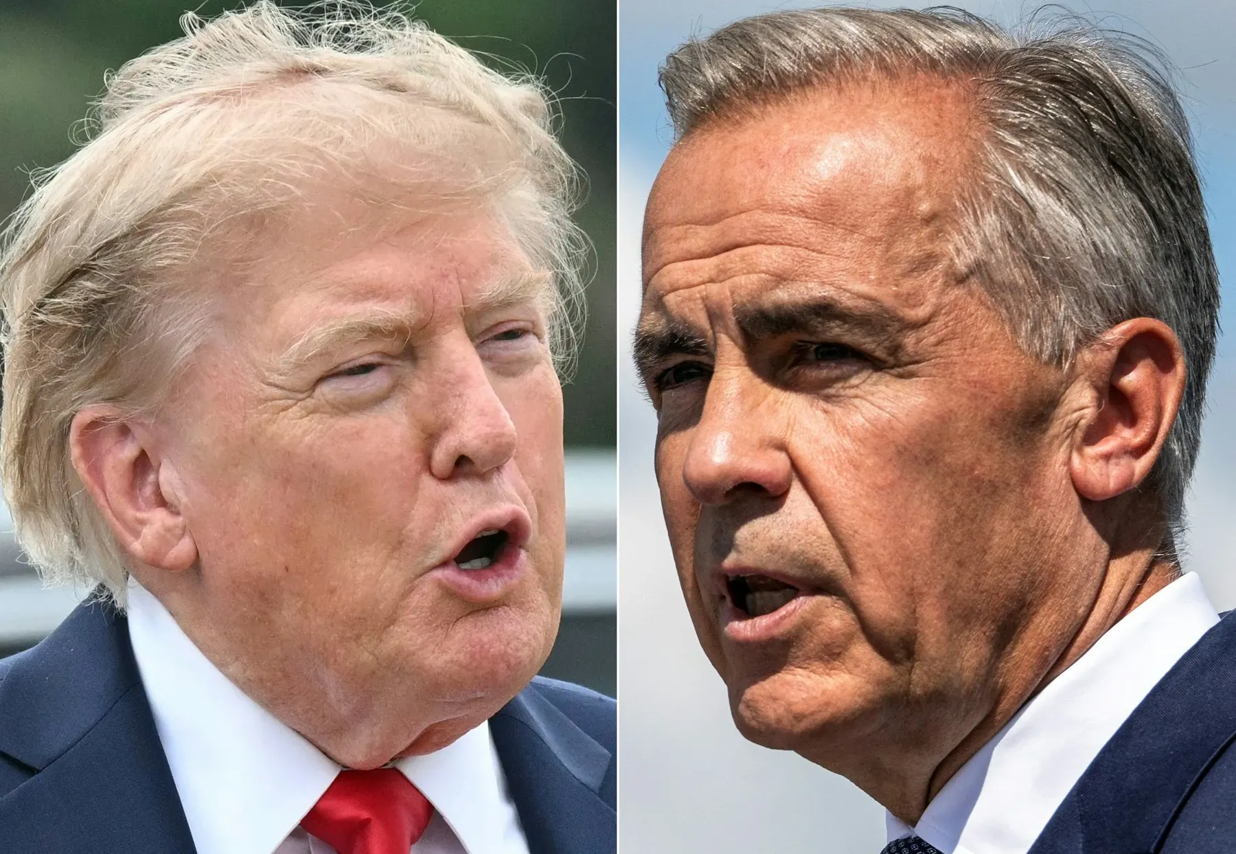 Donald Trump și Mark Carney (foto: profimedia)