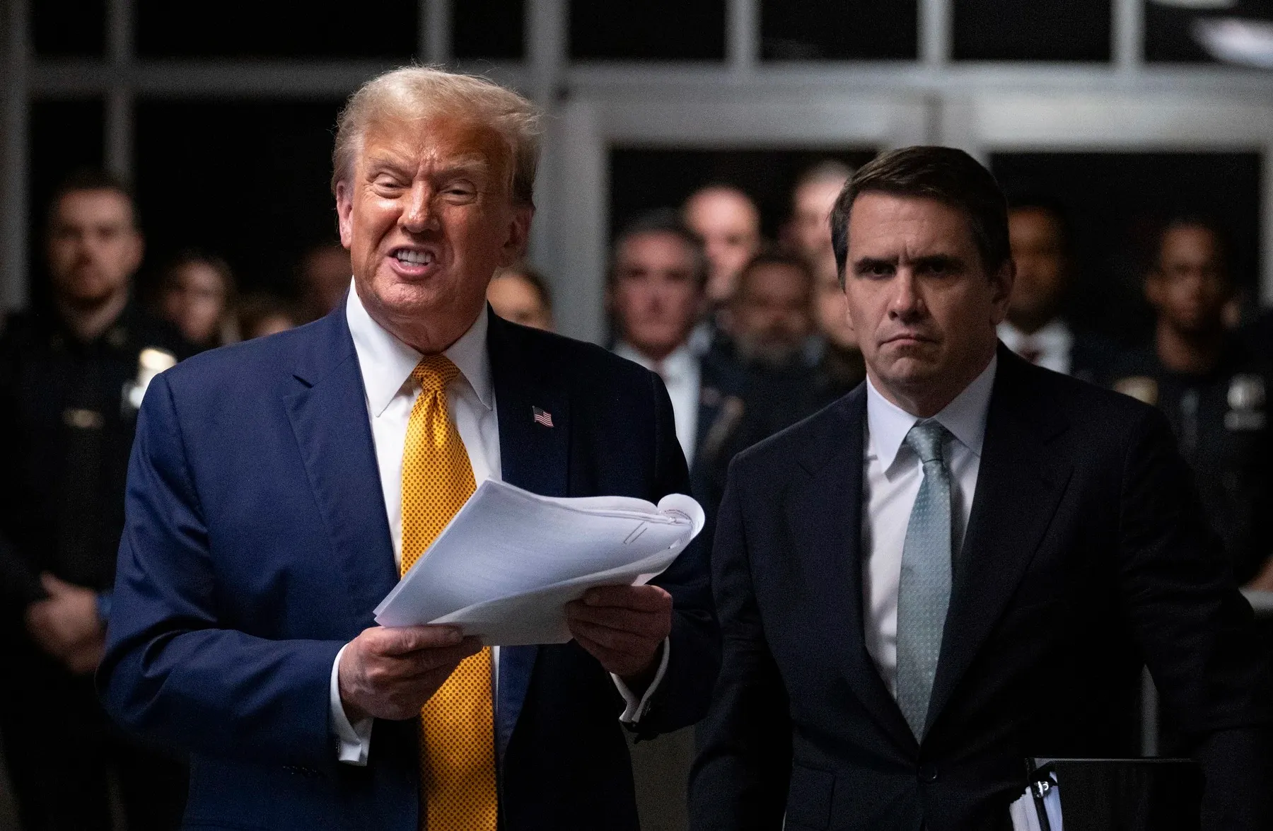 Donald Trump și Todd Blanche (foto: profimedia)
