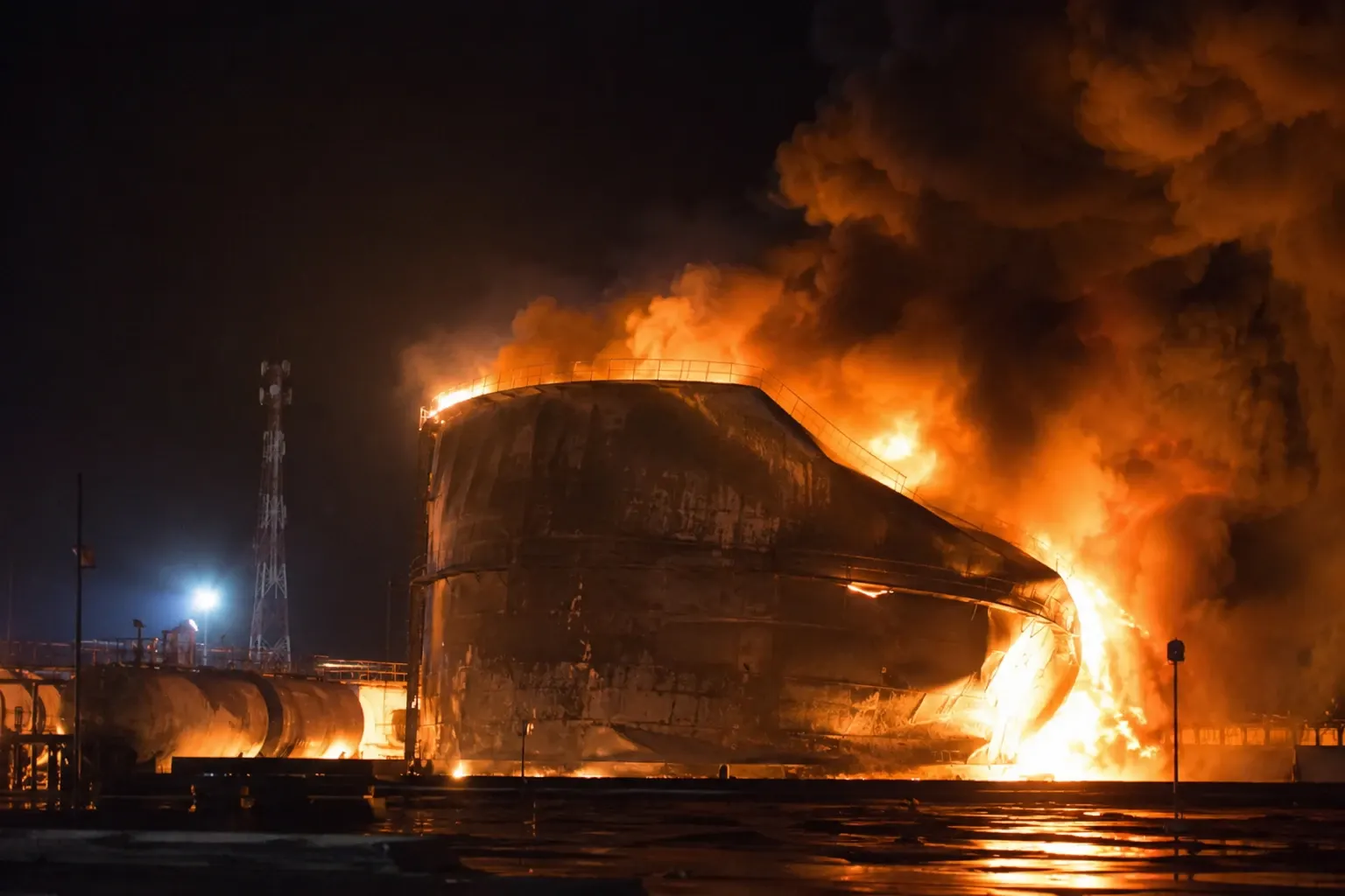 Incendiu rezervor Libia 