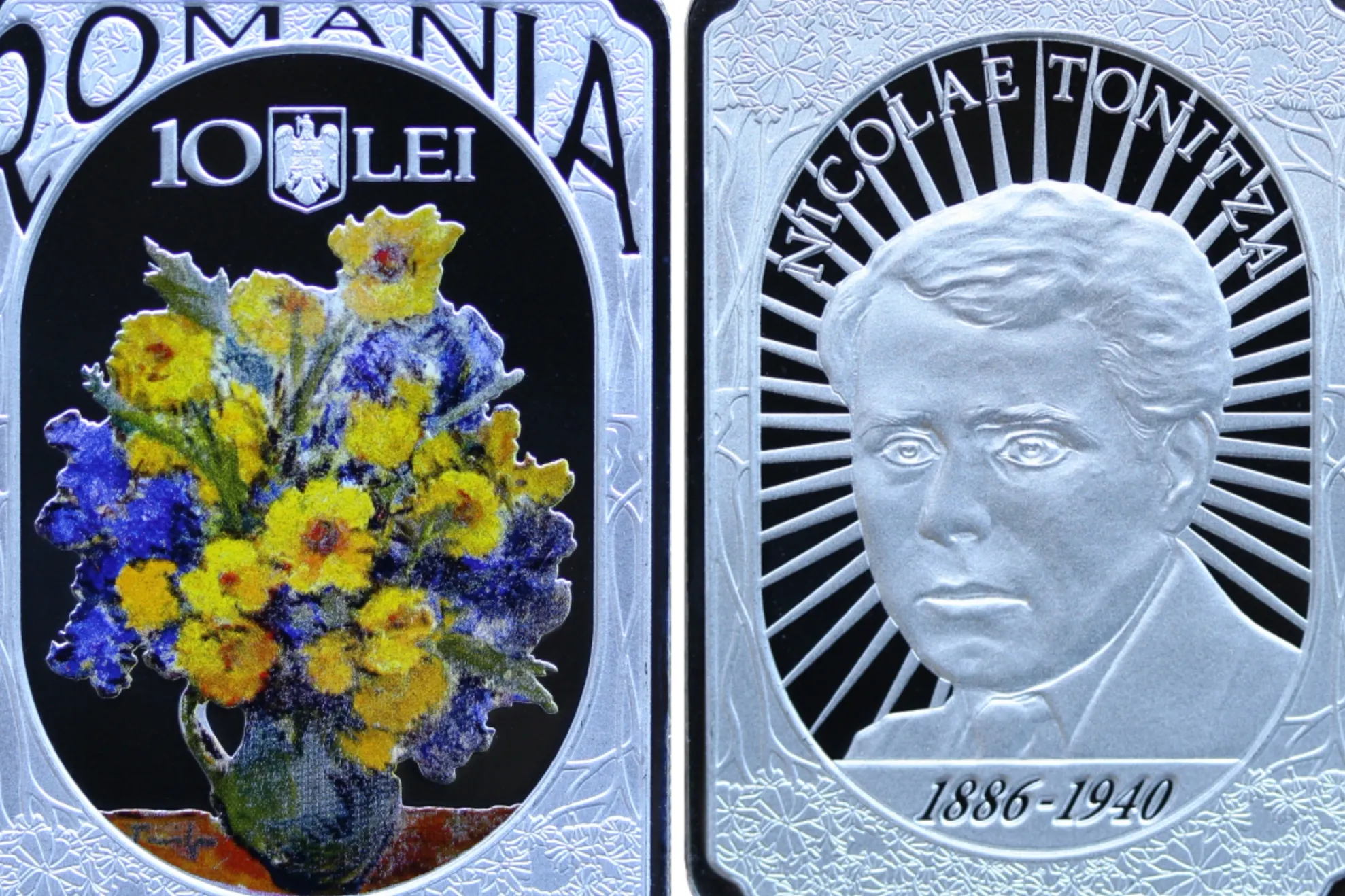  Moneda dedicată lui Nicolae Tonitza 
