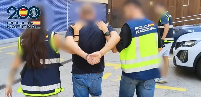 Poliție Spania/ Captură video