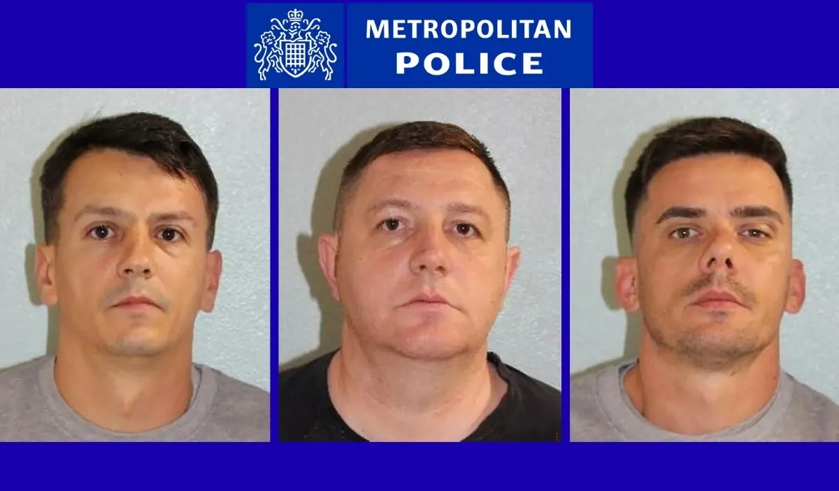 Trei români au săpat un tunel până la un magazin de bijuterii din Londra. Foto: Metropolitan Police
