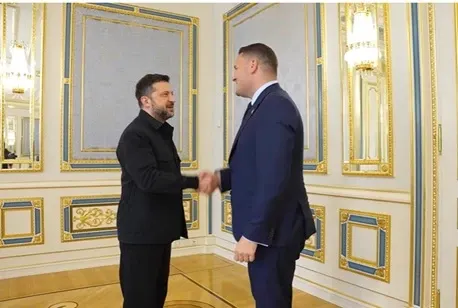 Volodimir Zelenski și Wes Streeting/ Captură video 