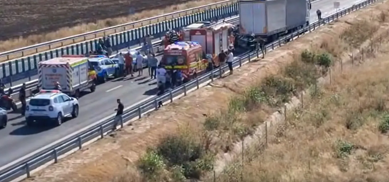 Accident mortal pe drumul expres Craiova Pitesti. Foto/Captură video