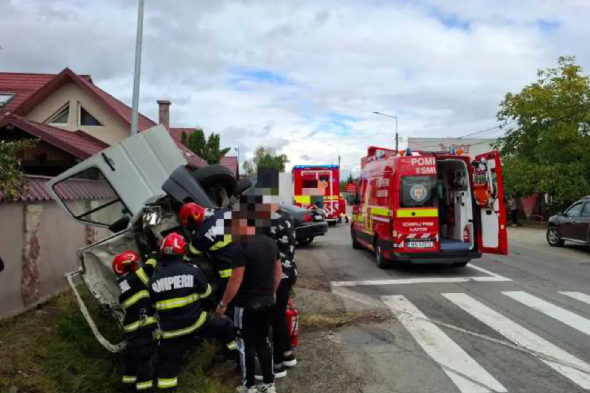 Accident pe centura Bistriței