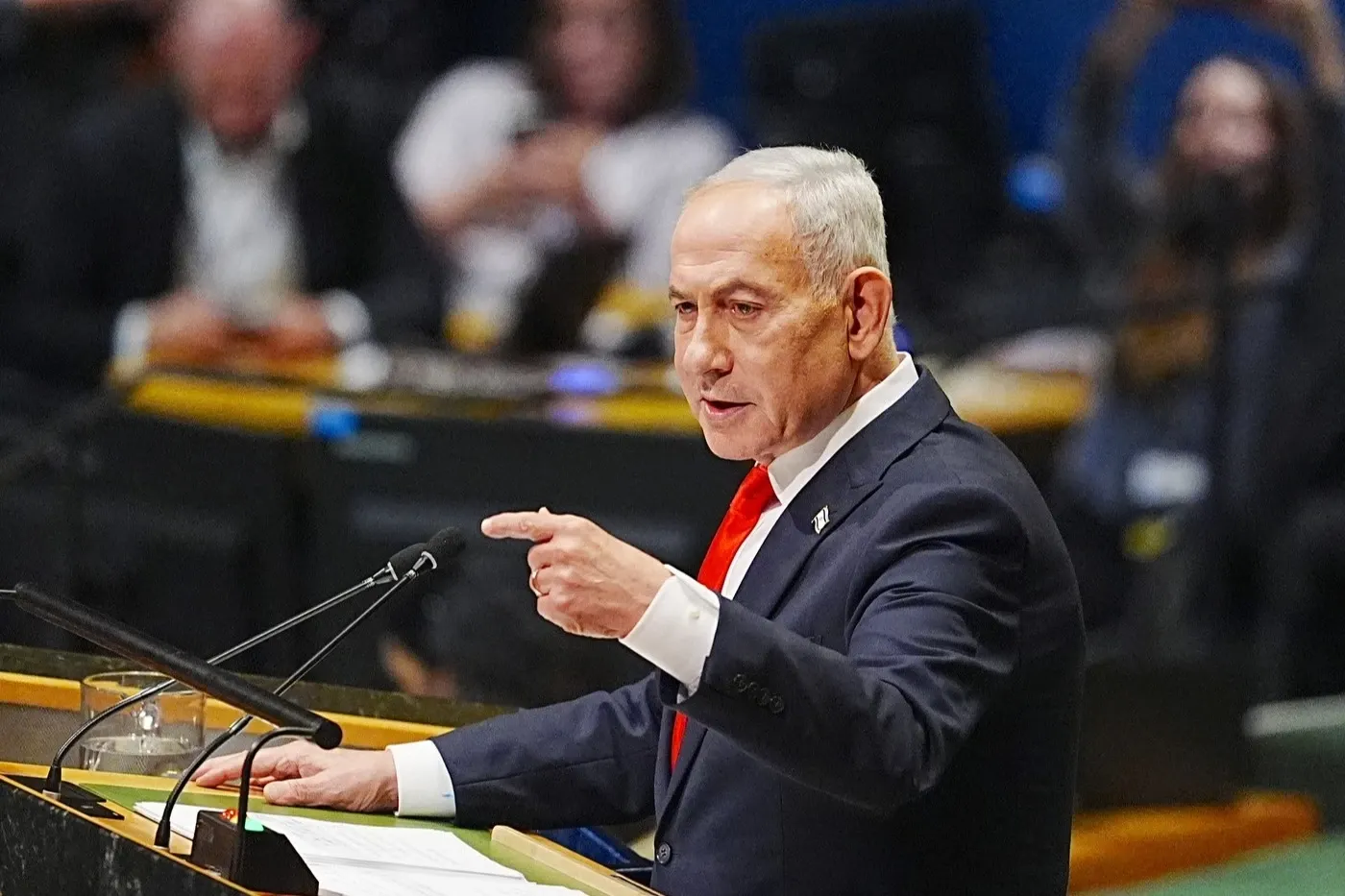 Benjamin Netanyahu la ONU. Foto: Profimedia