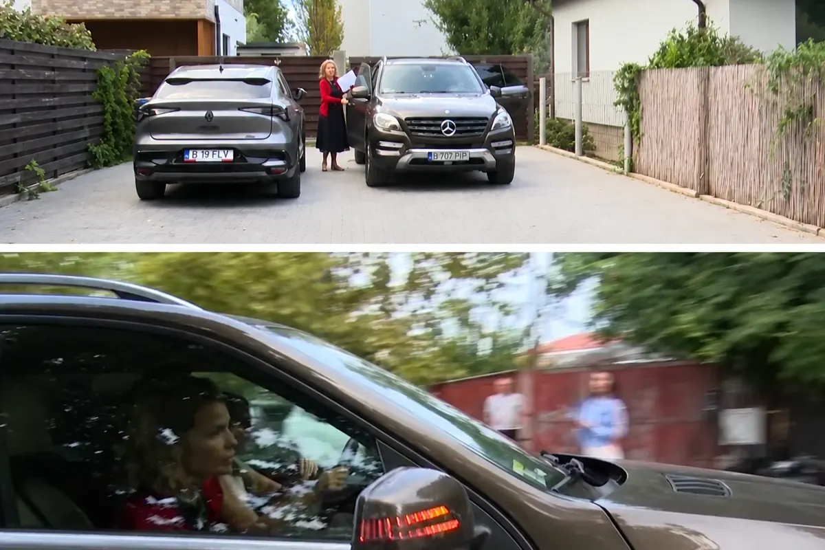 Cristela Georgescu, în drum spre arest (Colaj Realitatea)