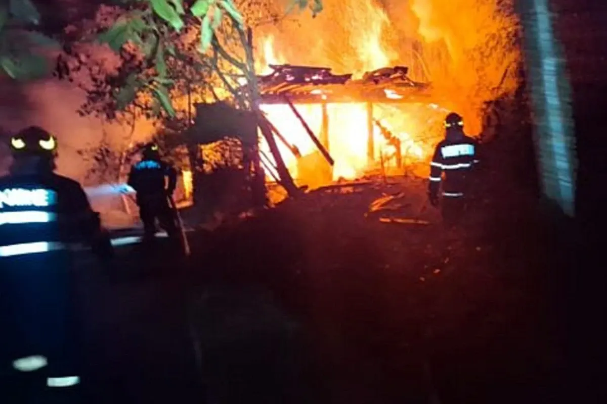 Incendiu Suceava/ Captură foto Suceava News