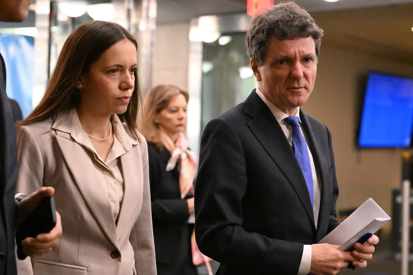 Nicușor Dan și Mirabela Grădinaru la New York. Foto: Profimedia